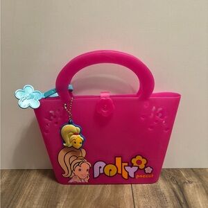 2000s Polly Pocket Fashion Pink Purse Carrying Case Stylin Stuff